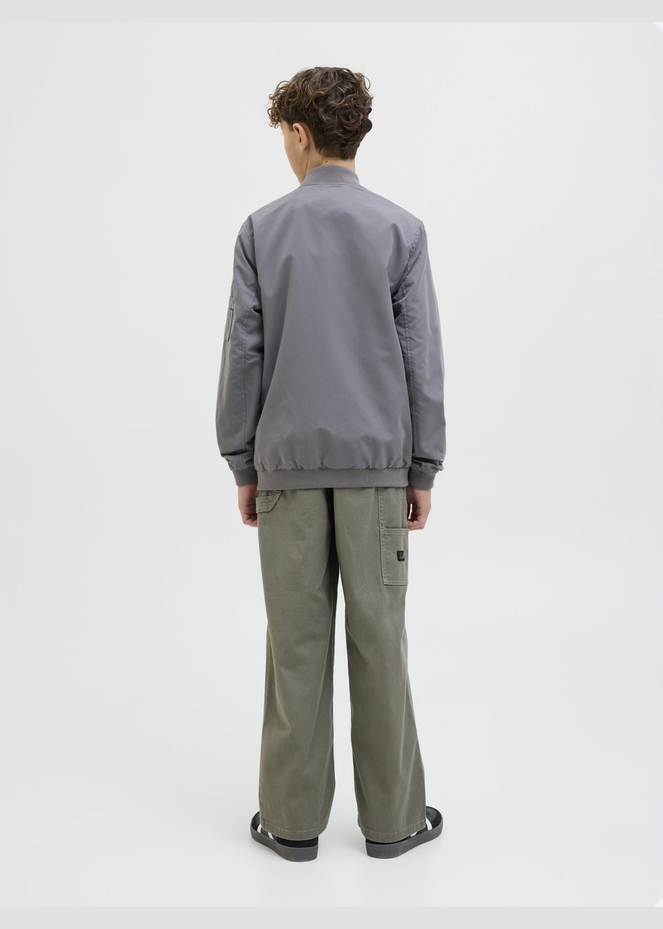 Jack & Jones Kids Grey Rush Bomber Jacket