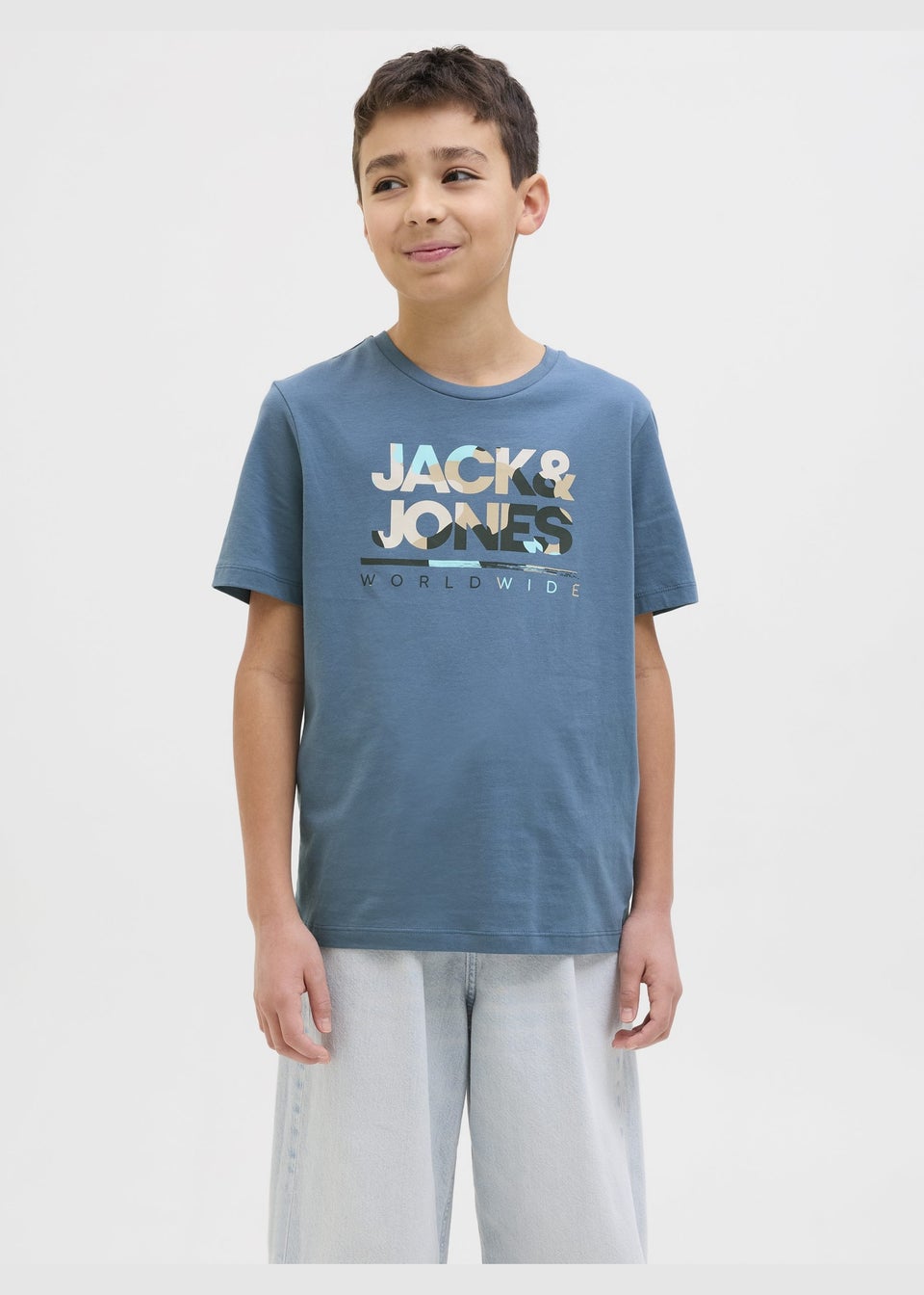 Jack & Jones Blue Luke T-Shirt (8-16yrs)