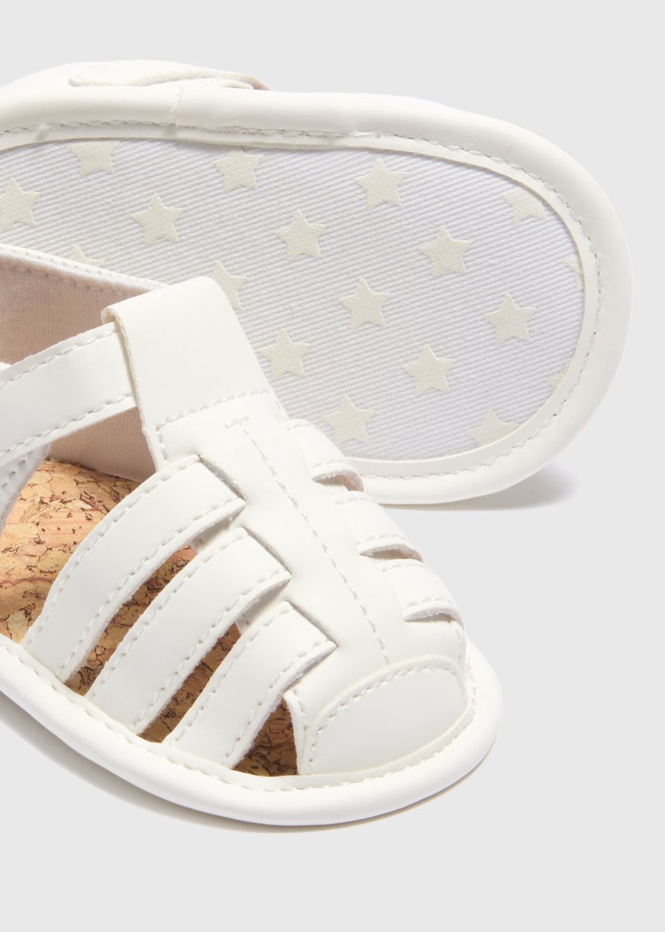 Baby Cream Caged Sandals (Newborn-18mths)