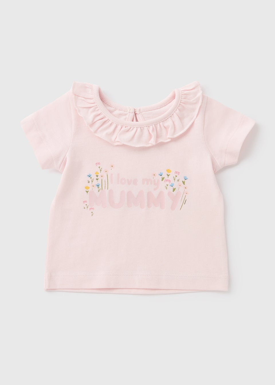 Baby Pink Mummy Floral T-Shirt (Newborn-23mths)