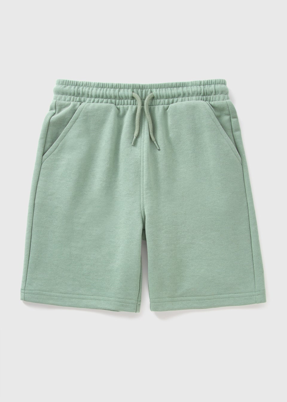 Boys Green Jogger Shorts (7-15yrs)