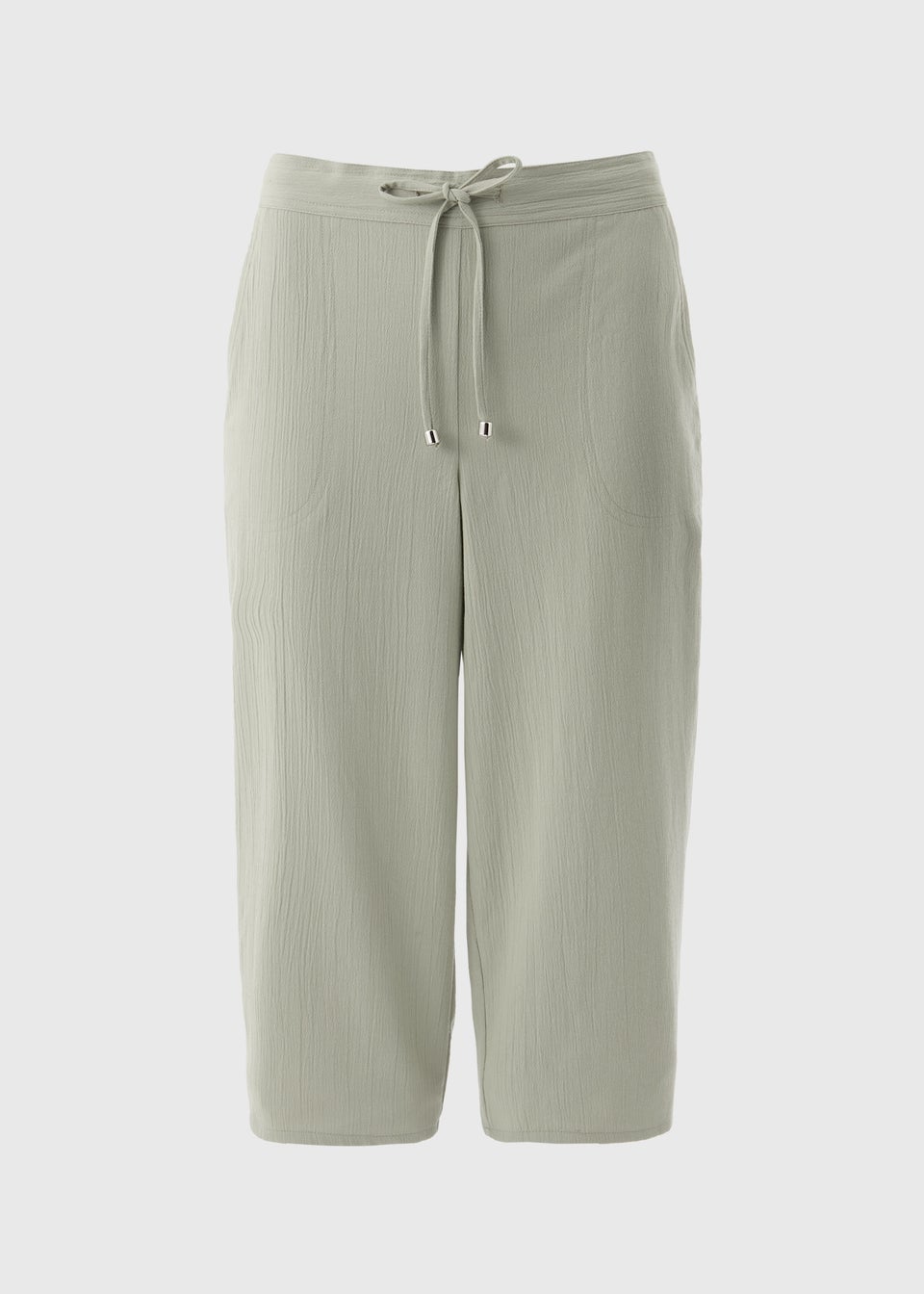 Green Clipper Cropped Trousers