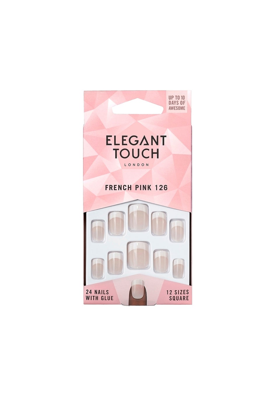 Elegant Touch French Nail 126 S Pink