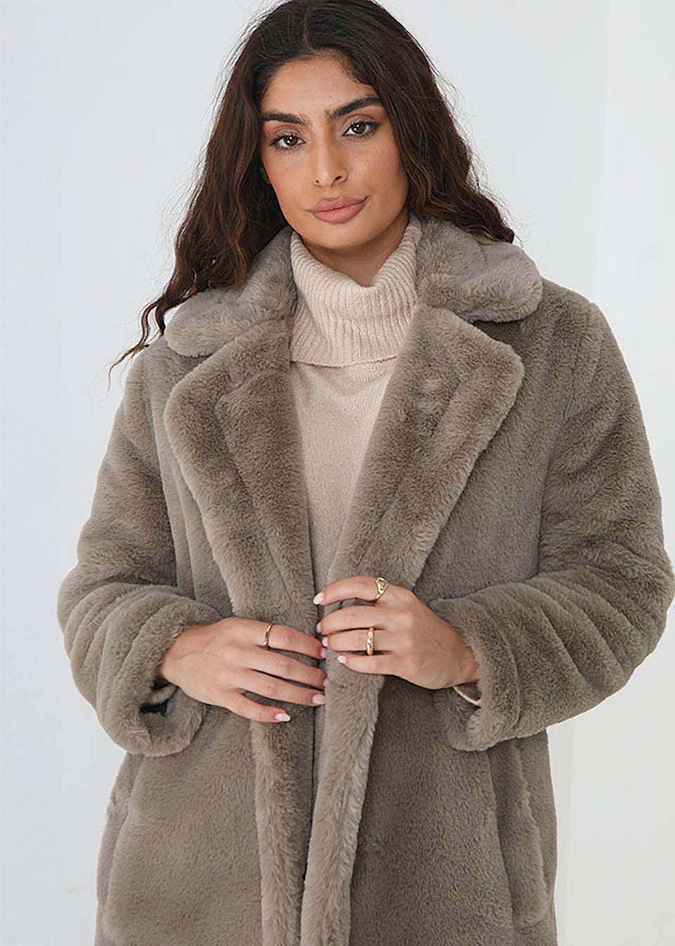 Brave soul faux fur jacket shop