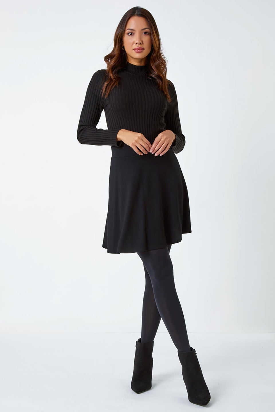 Black skater skirt matalan hot sale