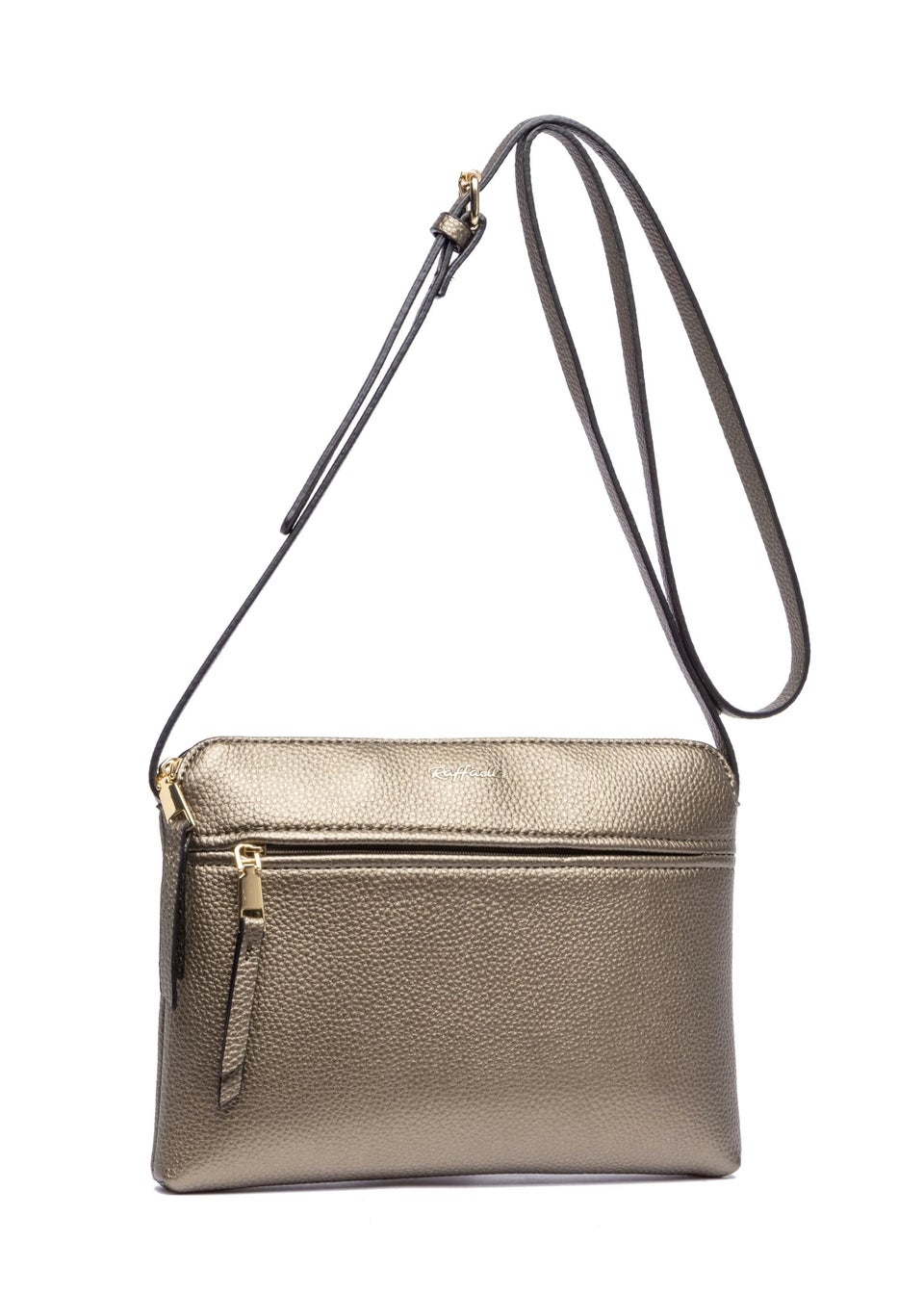 Raffaella Bronze Front Pocket Cross Body Bag