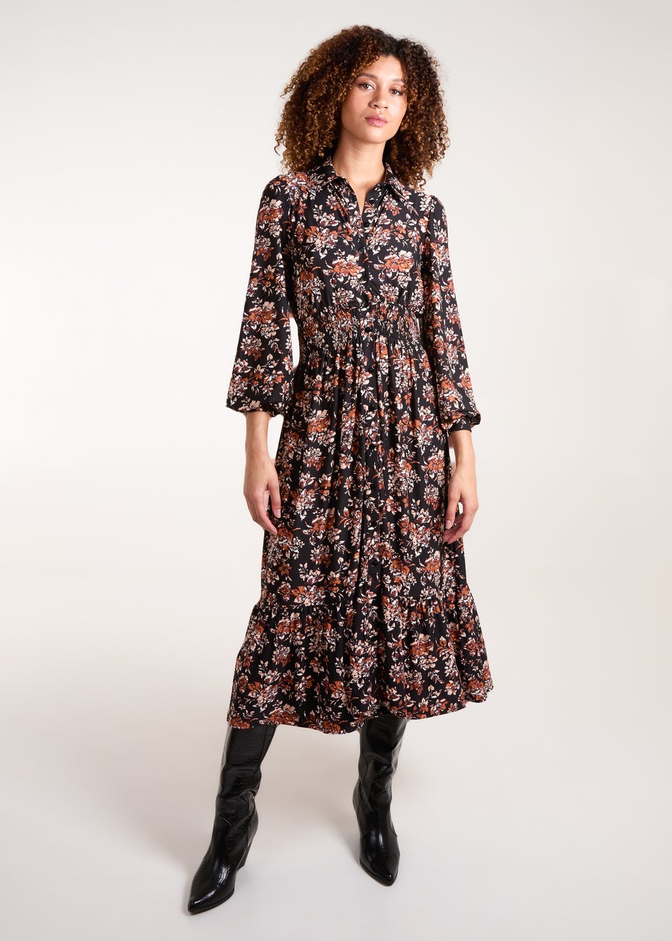 Brown button up dress new arrivals