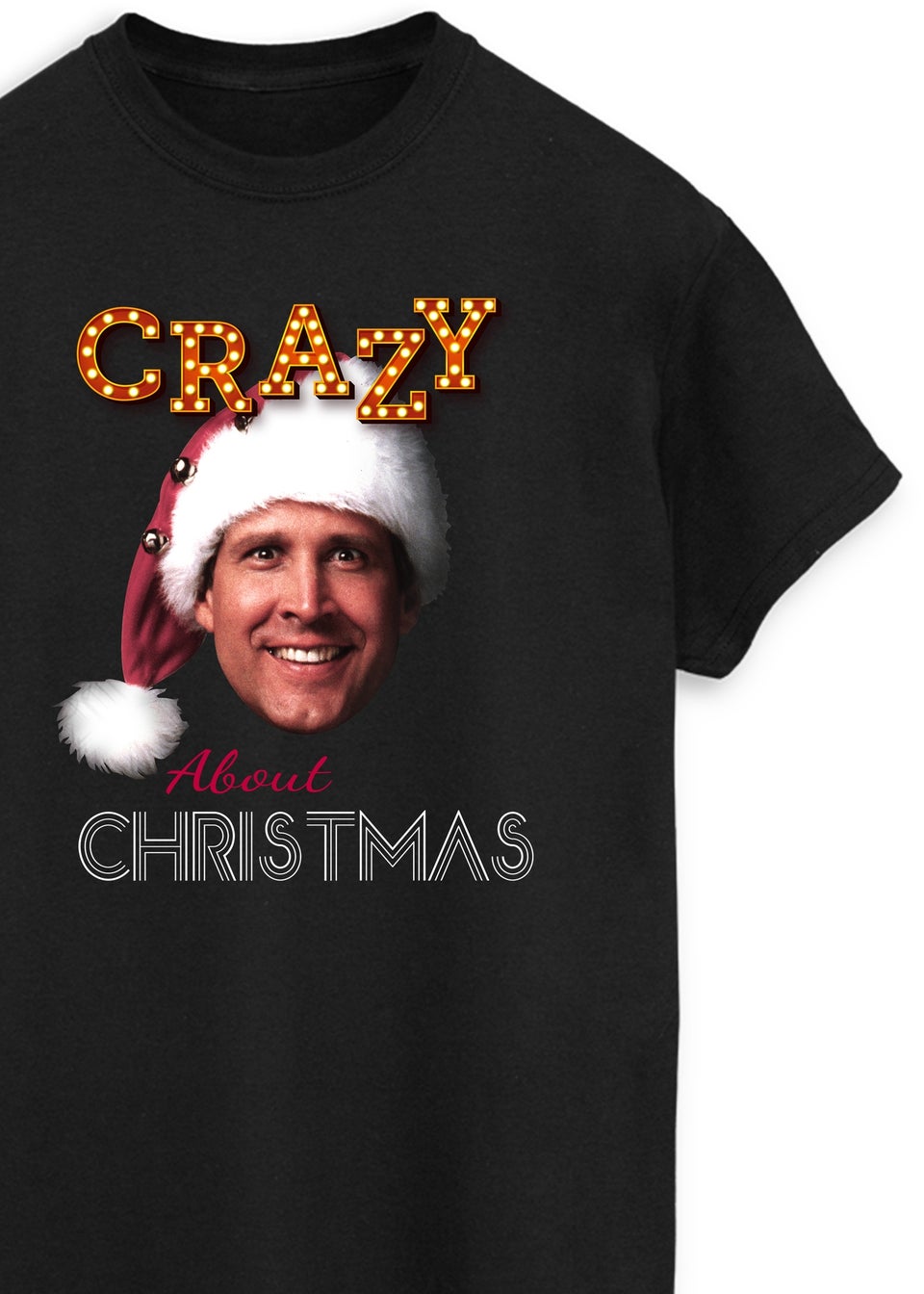 National Lampoon's Christmas Vacation Crazy Women Black Boyfriend Fit Graphic T-Shirt