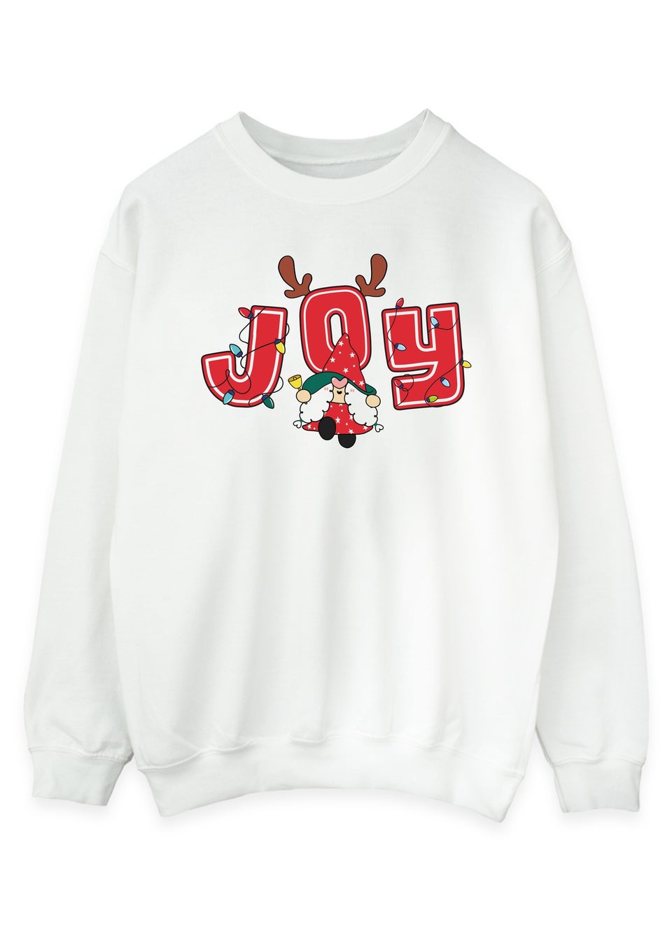 Christmas Joy Mum Women White Graphic Sweatshirt