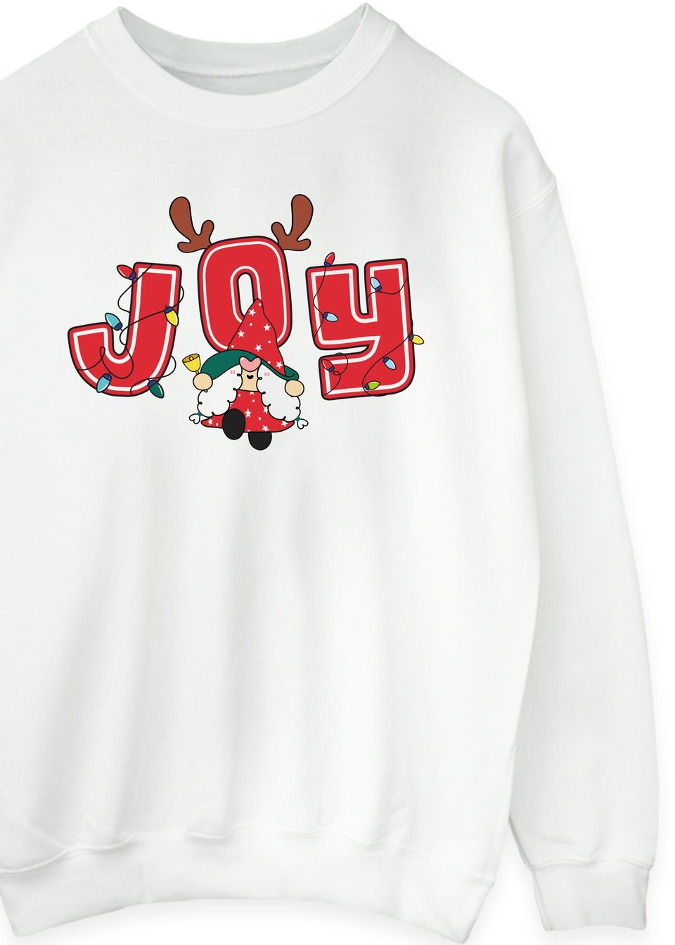 Christmas Joy Mum Women White Graphic Sweatshirt