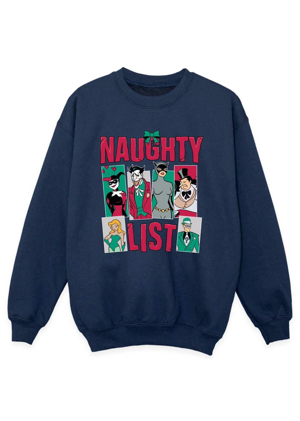 DC Comics Batman Naughty List Boys Navy Sweatshirt (3-13 Years)