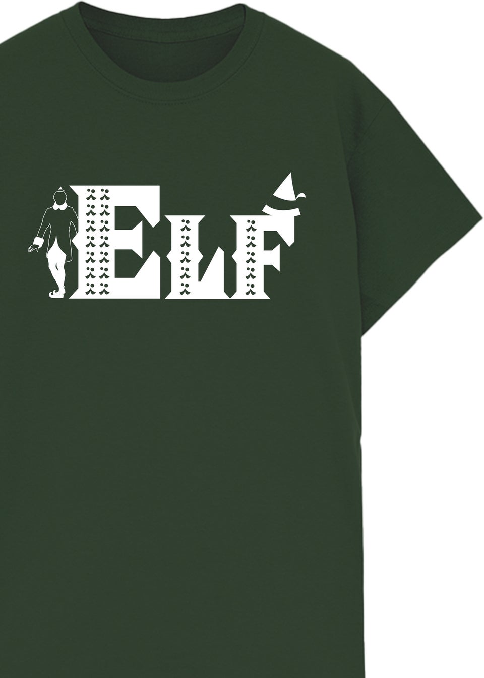 Elf Logo Boys Forest Green T-Shirt (3-13 Years)
