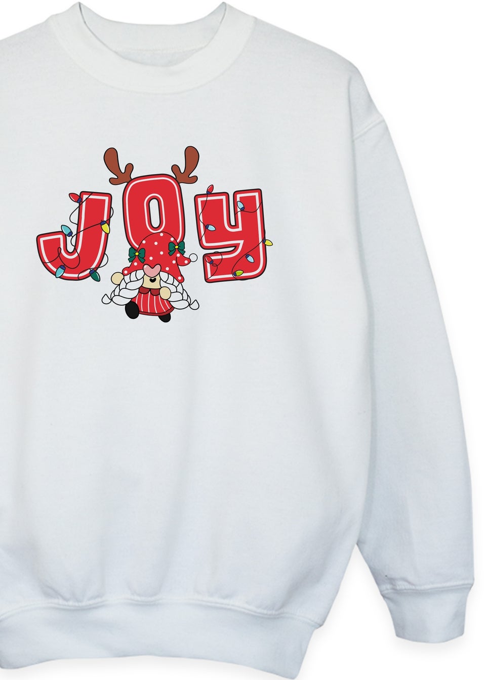 Christmas Joy Kids White Sweatshirt 3 13 Years