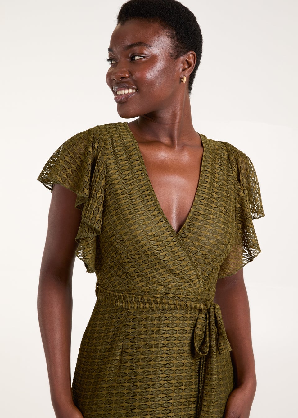 Blue vanilla wrap dress outlet