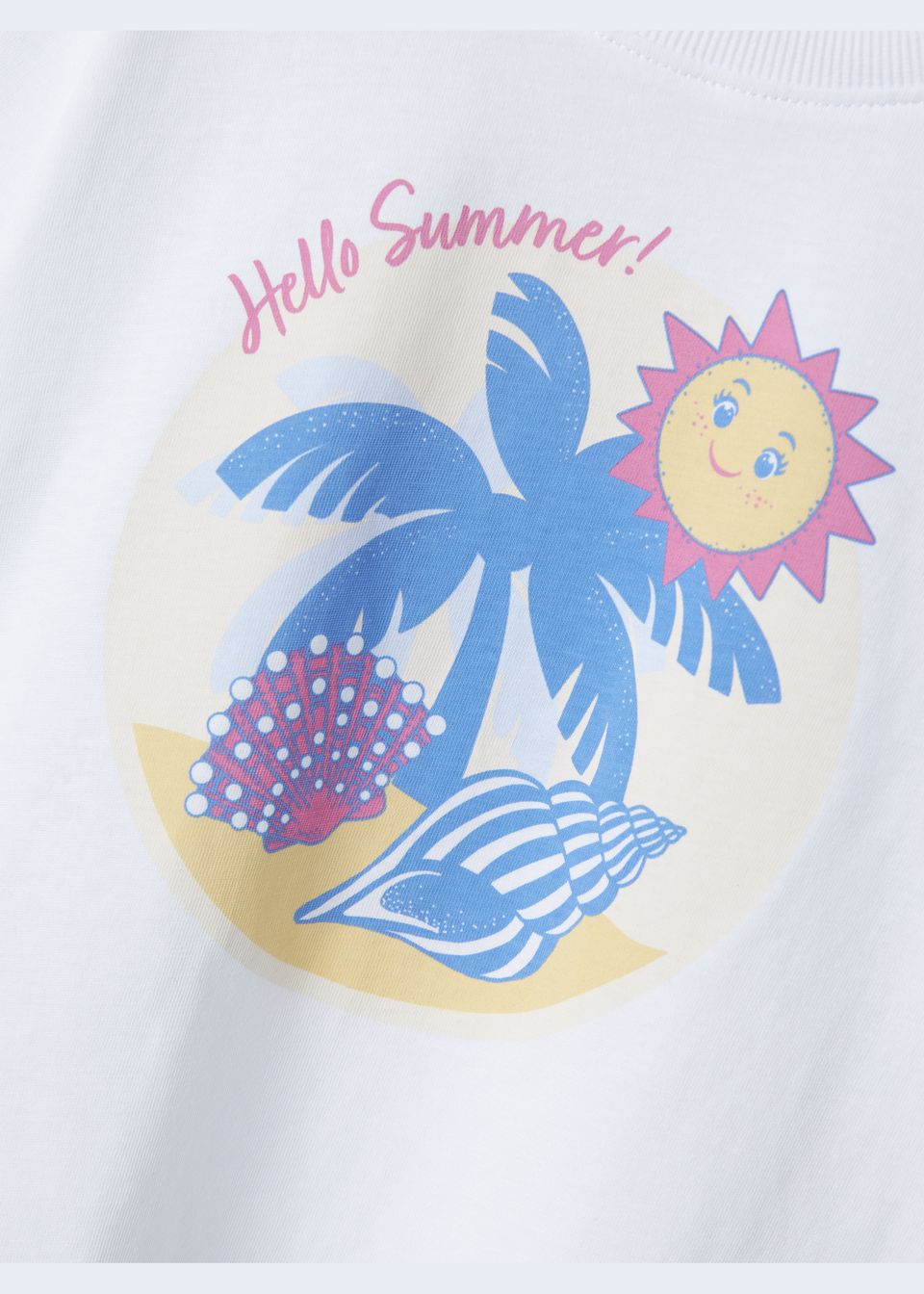 Name It Girls White Summer T-Shirt (9mths-5yrs)