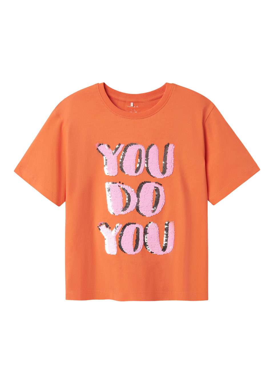 Name It Girls Orange Yo Do You T-Shirt (6-12yrs)