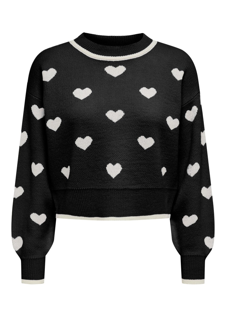 JDY Black Heart Jumper