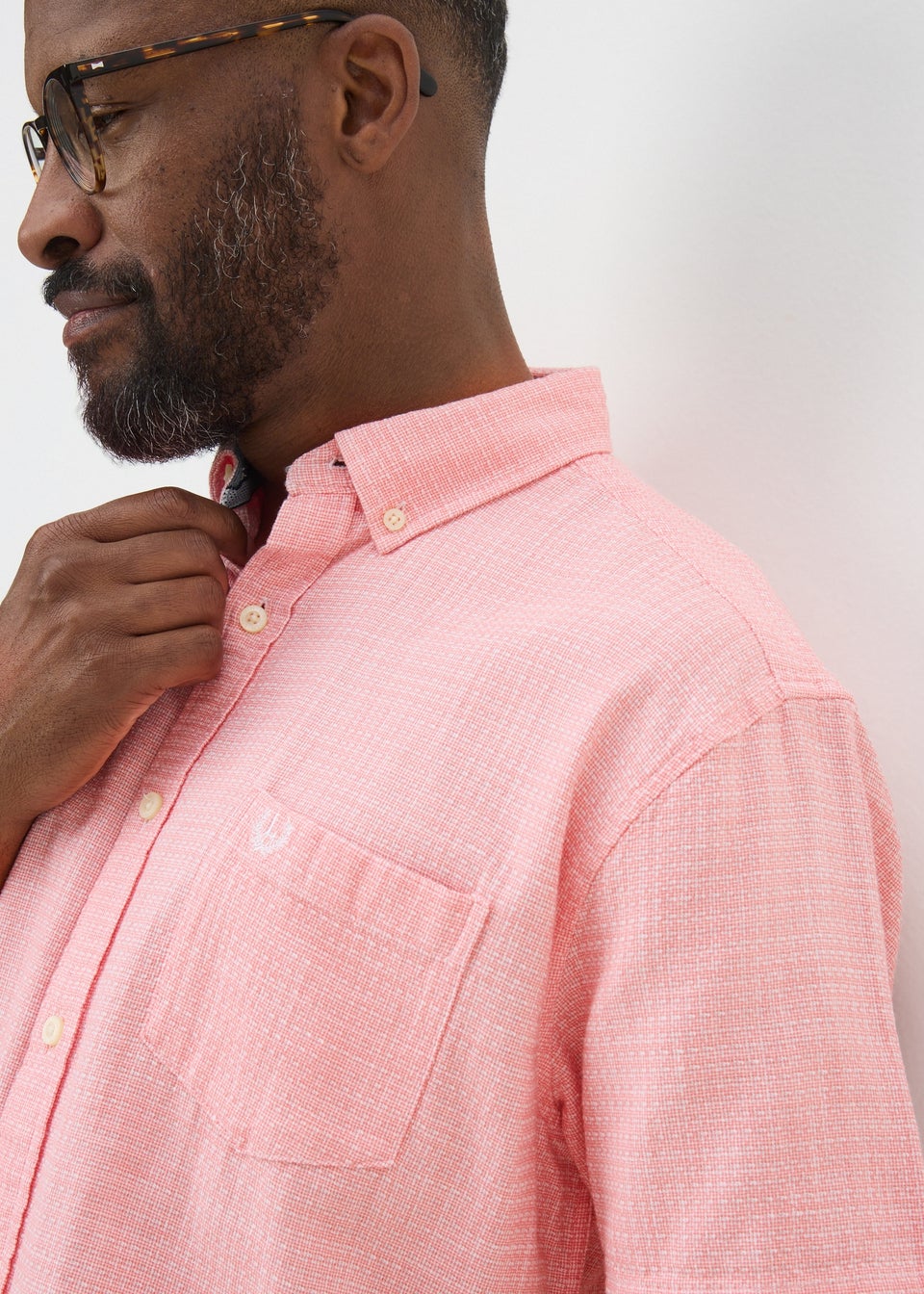 Lincoln Pink Textured Shirt