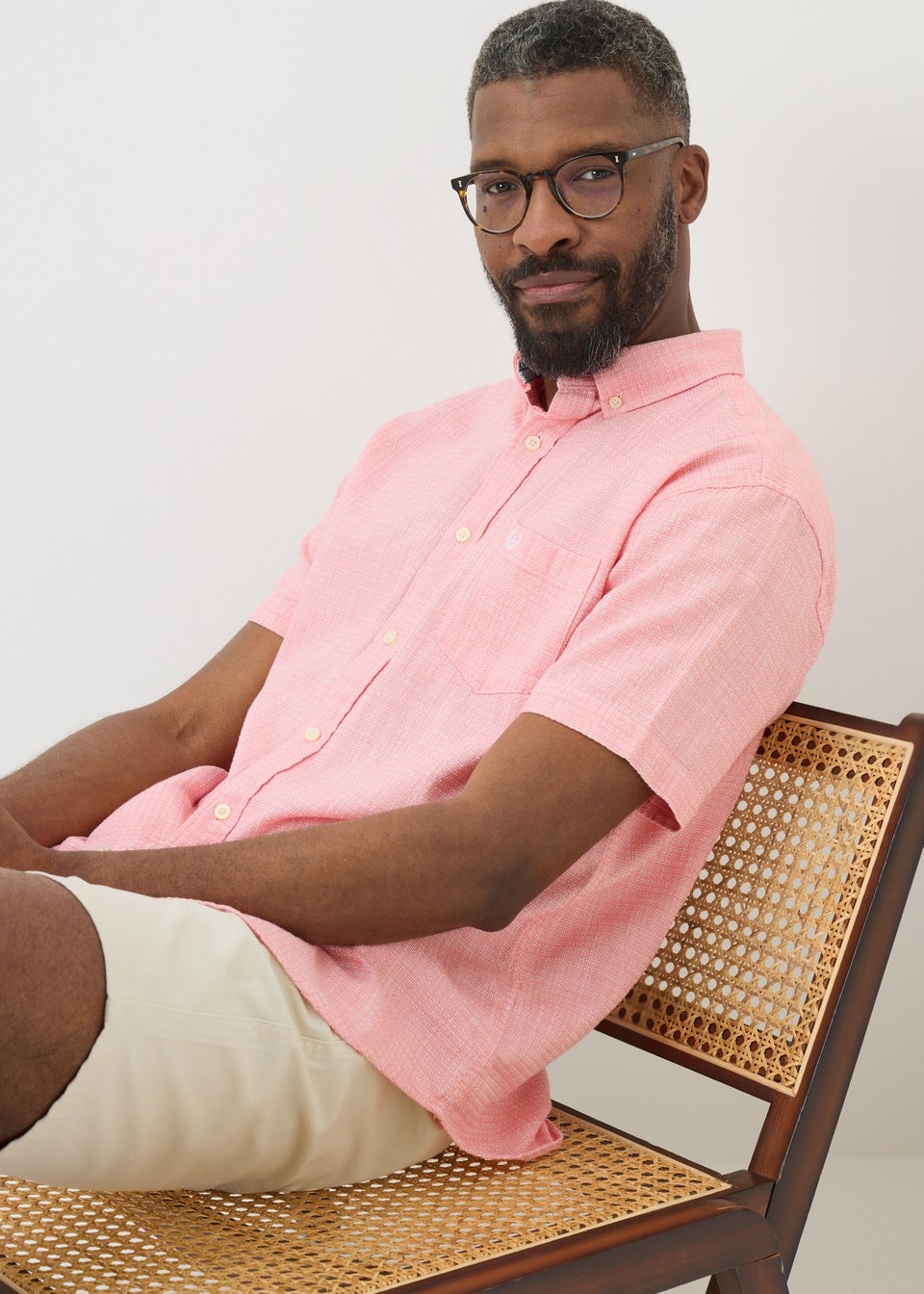 Lincoln Pink Textured Shirt