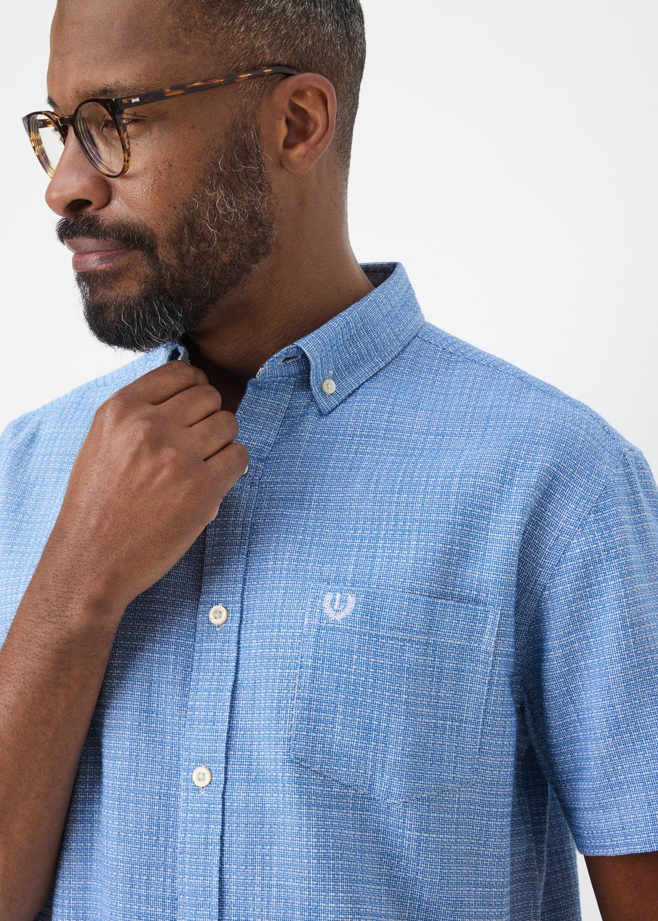 Lincoln Blue Textured Shirt