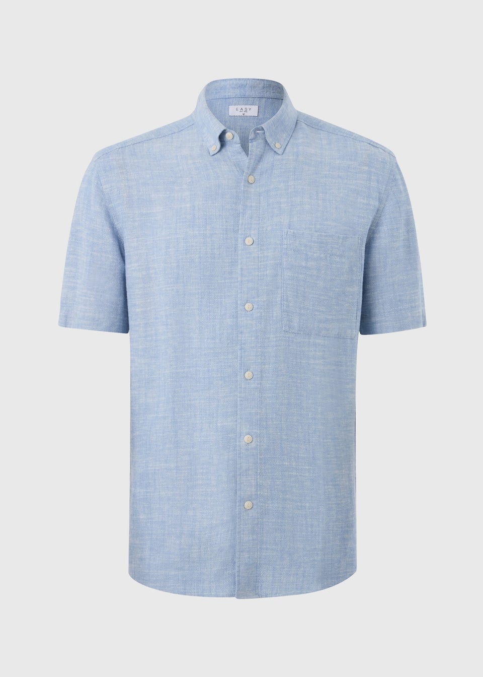 Blue Linen Blend Dye Shirt