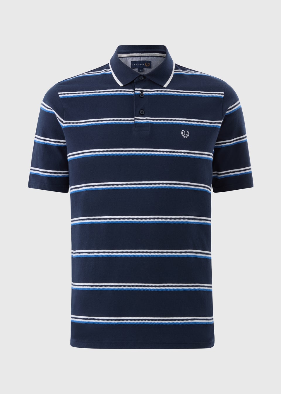 Lincoln Herringbone Stripe Polo Shirt