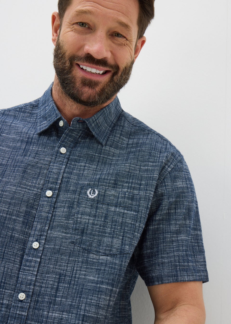 Lincoln Navy Slub Shirt