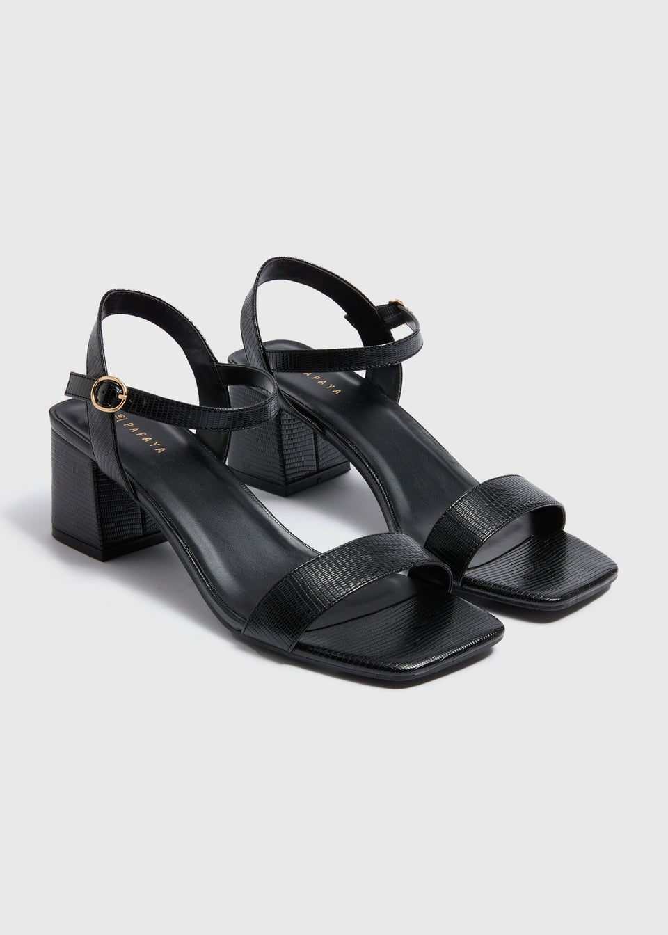 Black Block Heels
