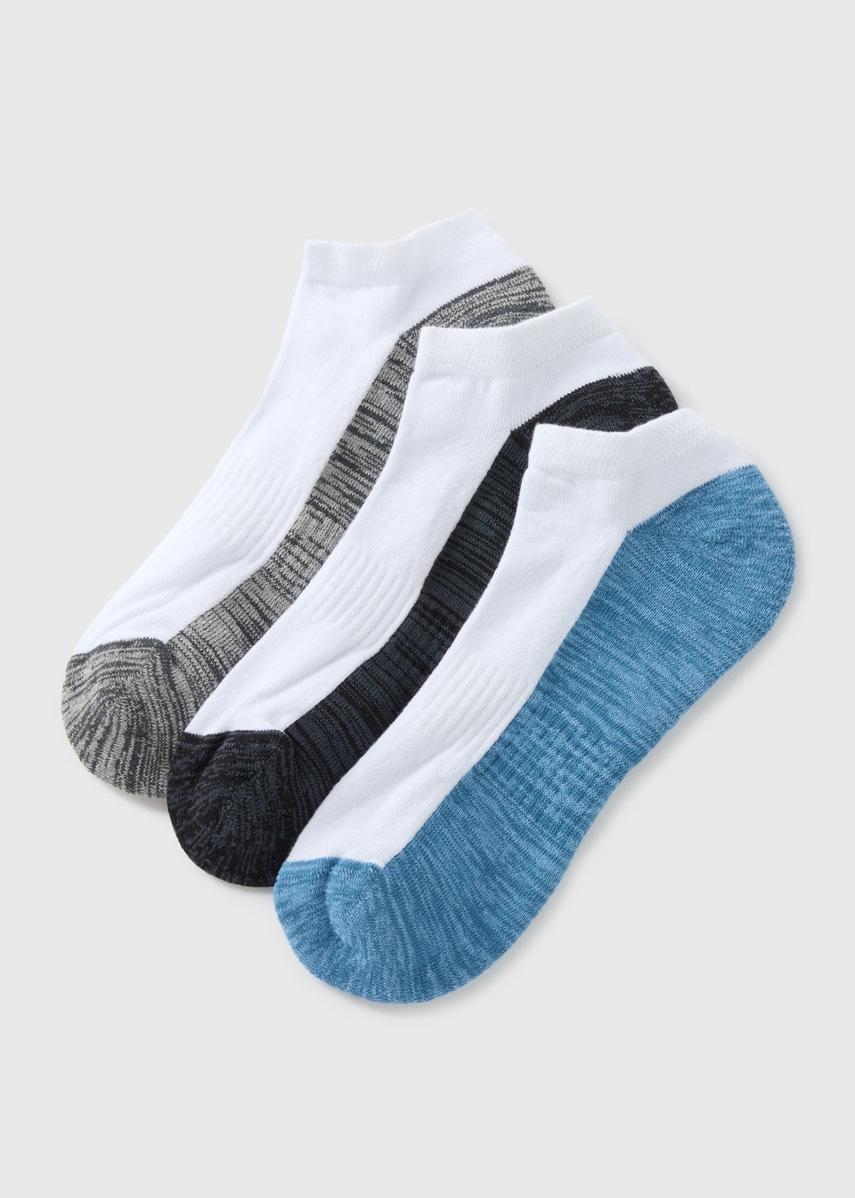 3 Pack White Cushioned Trainer Socks
