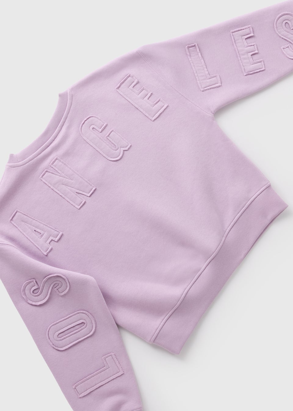 Girls Lilac Los Angeles Sweatshirt (7-15yrs)
