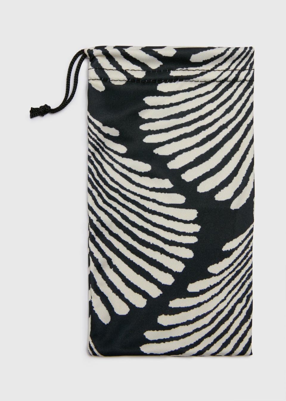 Black Leaf Glasses Bag