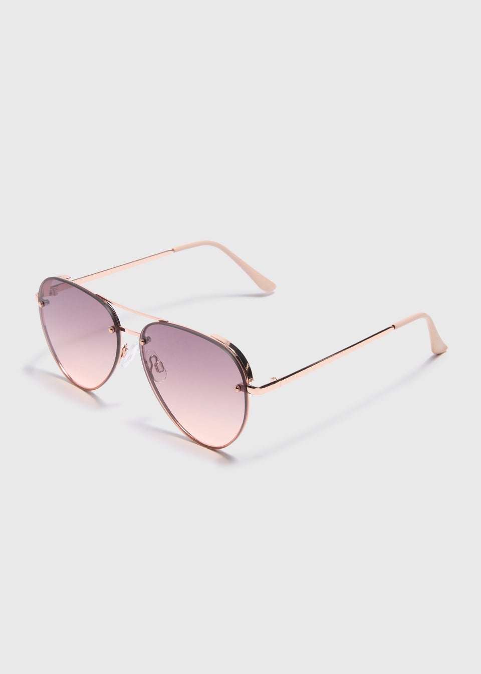 Rose Gold Ombre Aviator Sunglasses