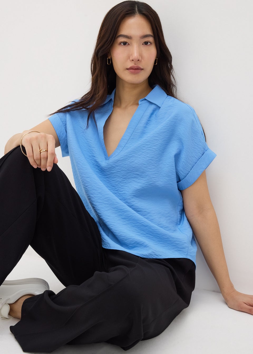 Blue Et Vous Popover Blouse