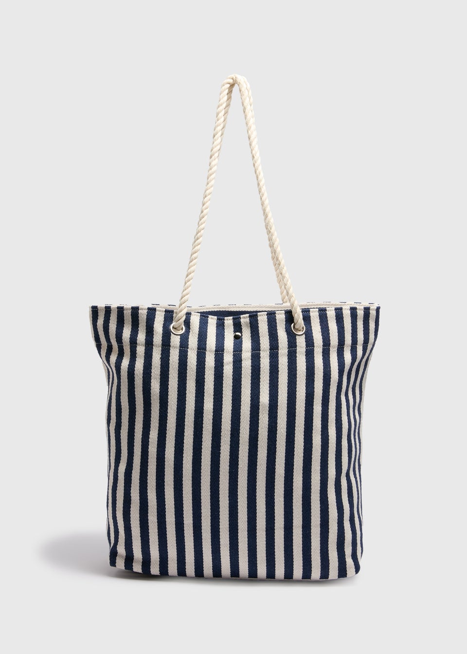 Navy Stripe Beach Bag