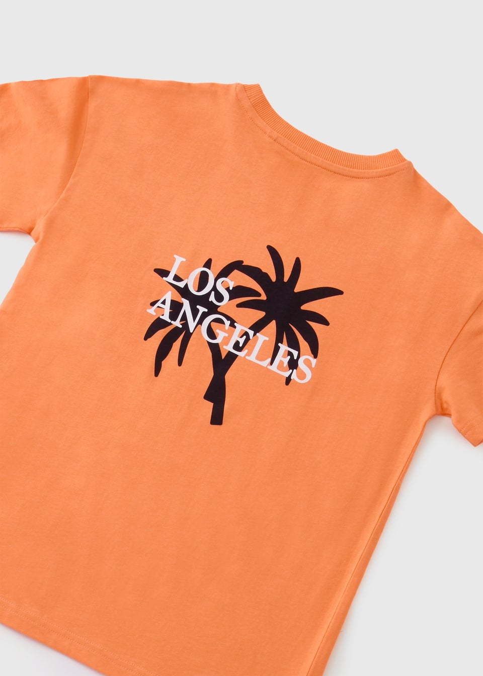 Boys Orange Los Angeles T-Shirt & Shorts Set (7-15yrs)