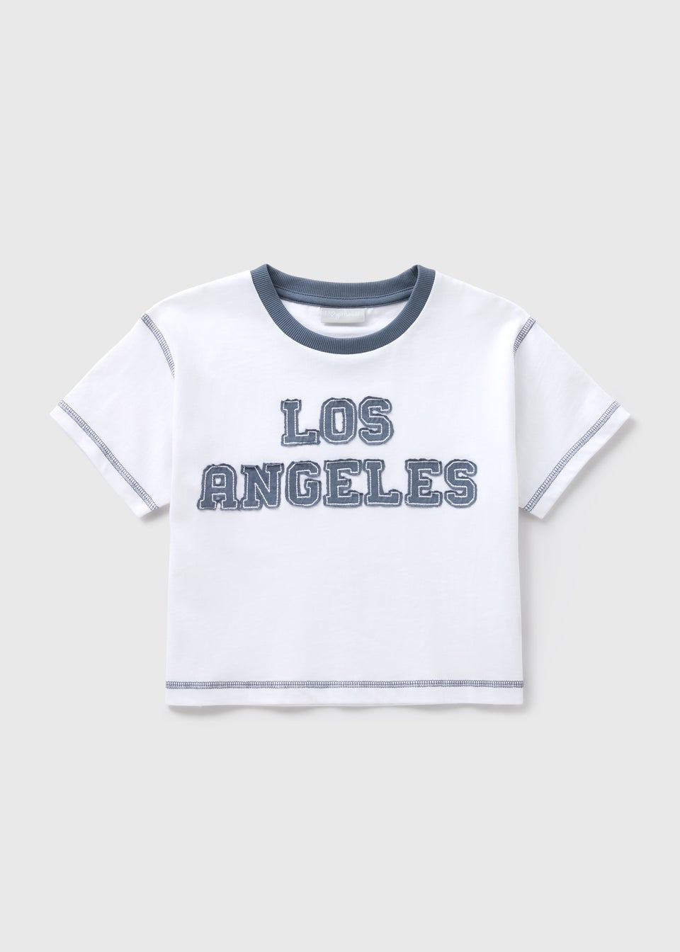Girls White Los Angeles T-Shirt (7-15yrs)