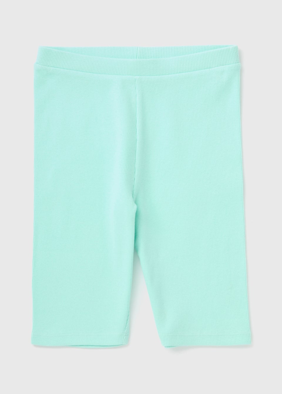 Girls Turquoise Ribbed Shorts (7-15yrs)