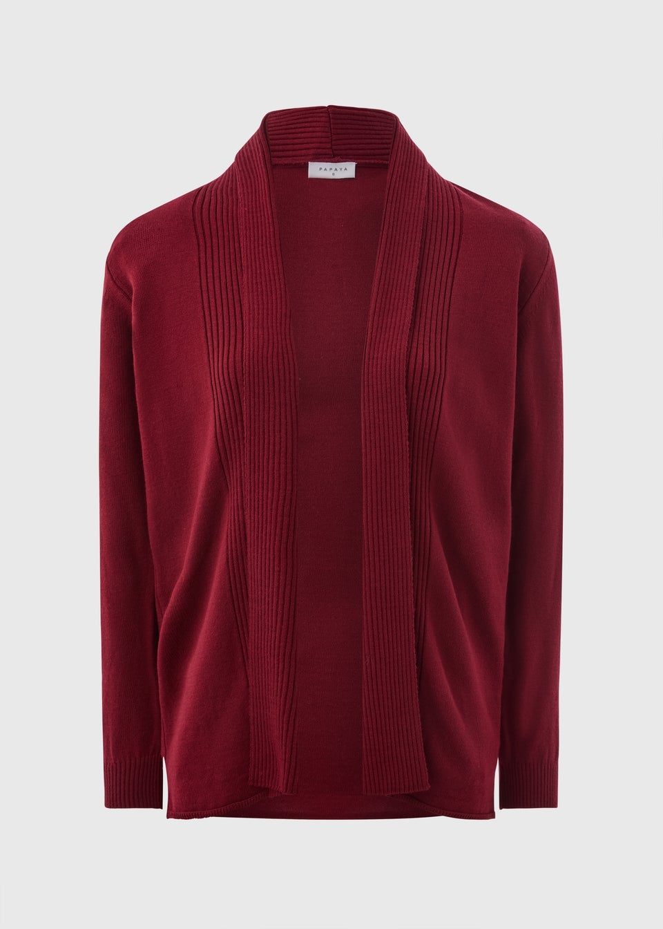 Burgundy Longline Cardigan