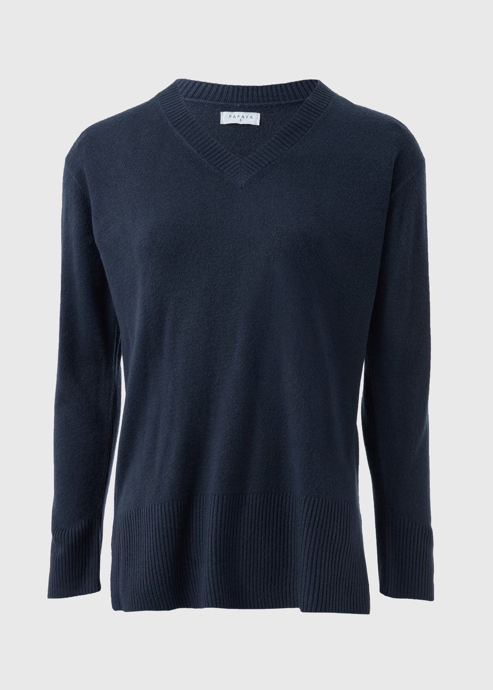 Navy Super Soft V-Neck Jumper