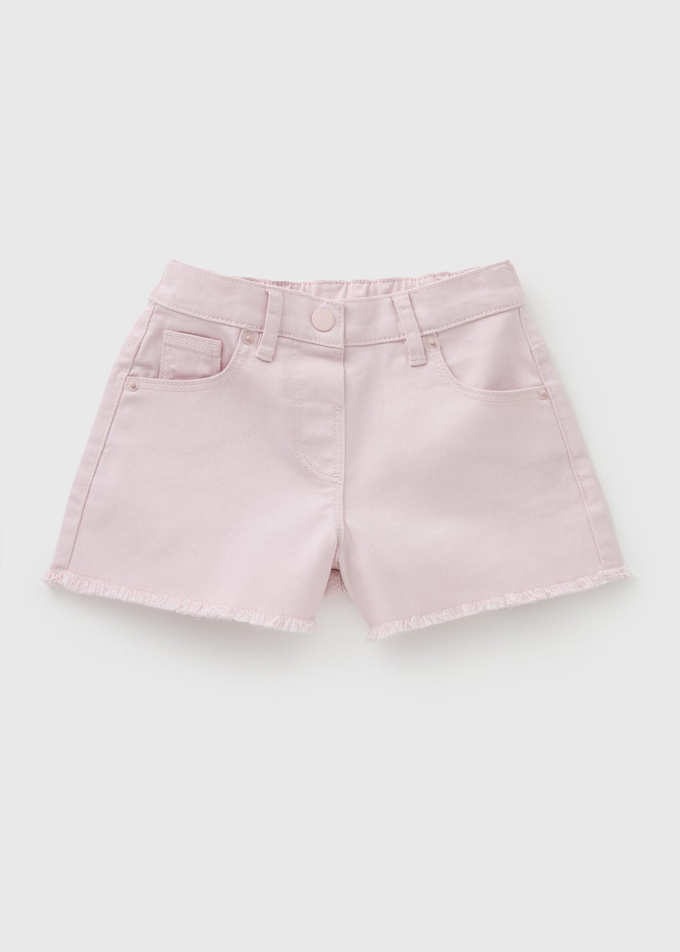 Girl's Light Pink Denim Shorts (1-7yrs)