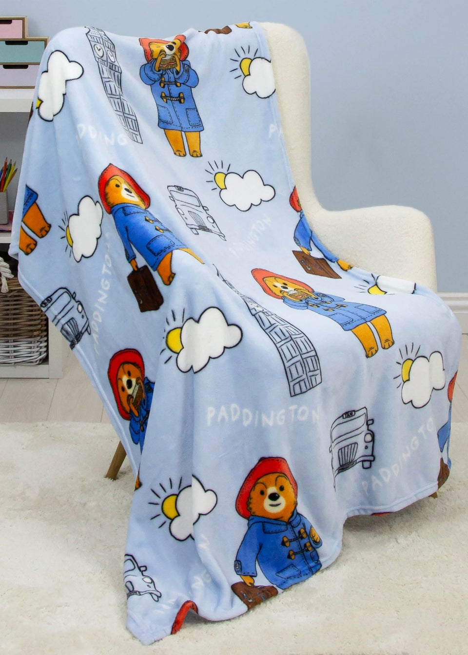 Paddington Skyline Fleece Blanket Matalan