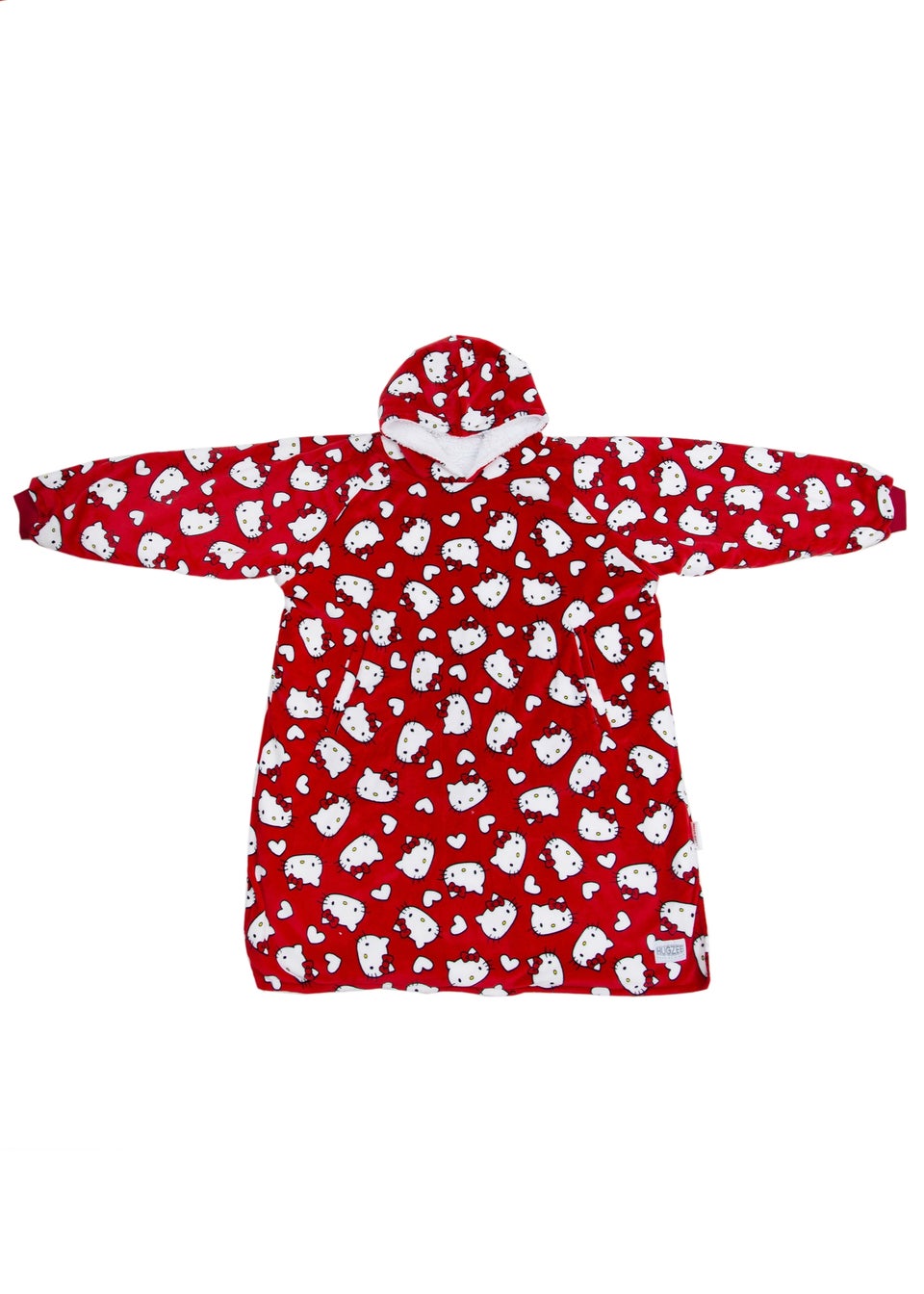 Hello Kitty Love Hearts Wearable Hooded Fleece