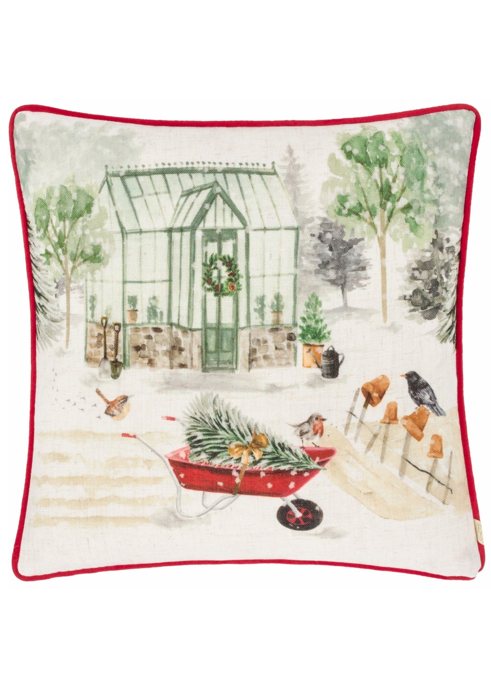 Evans Lichfield Winter Garden Filled Cushion (45cm x 45cm)