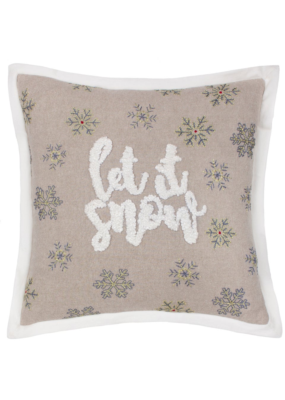 Paoletti Winter Let It Snow Filled Cushion (45cm x 45cm)