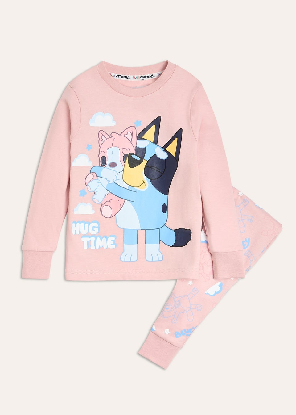 Bluey Girls Pink Pyjama Set