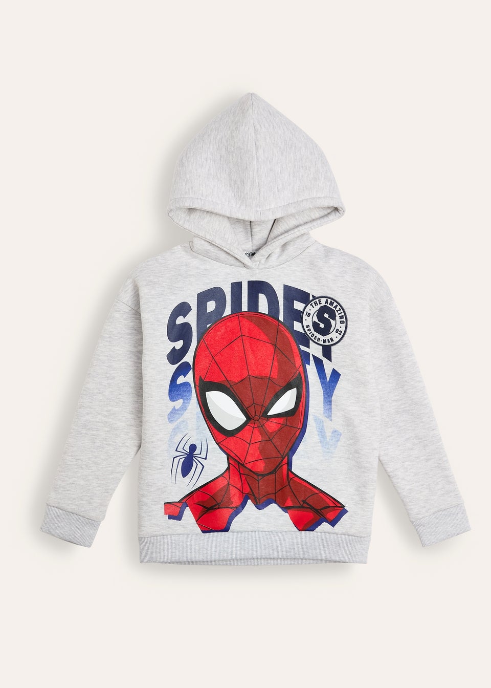 Marvel Spiderman Boys Grey Hoodie
