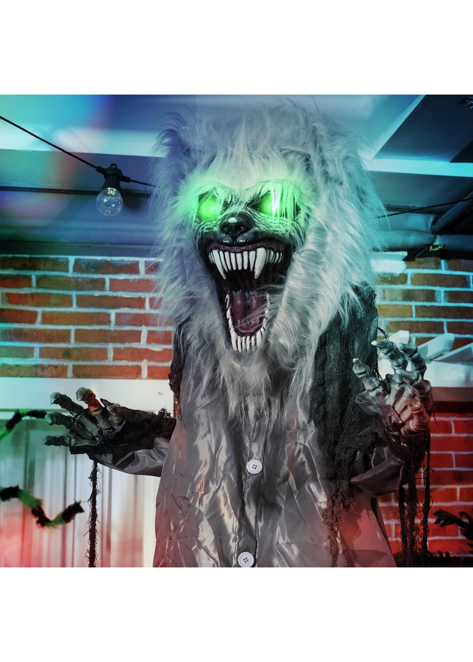 HOMCOM Skeleton Werewolf Outdoor Halloween Decoration (210cm 83")