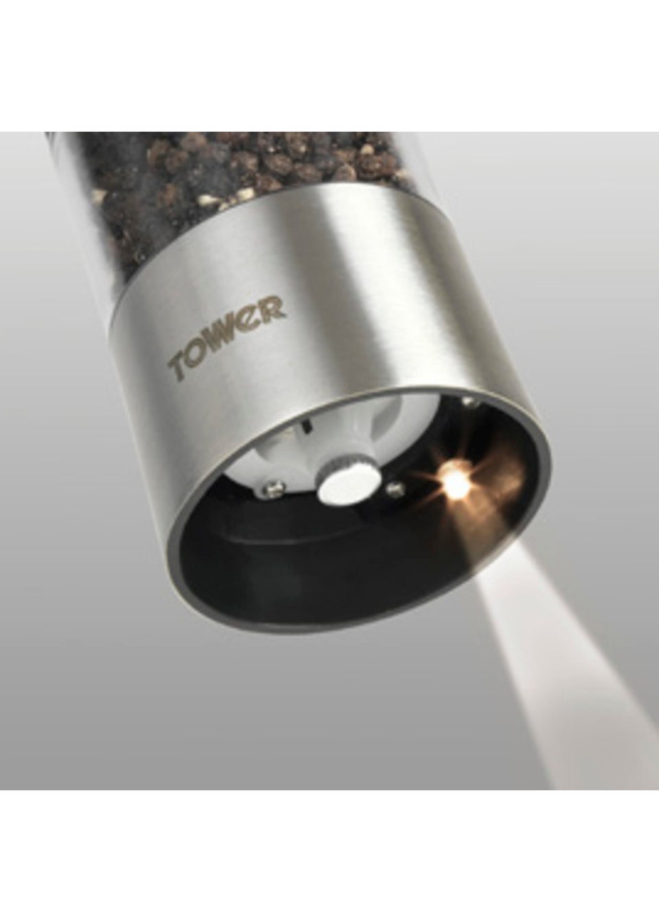 Tower Twin Pack Black Electric Salt & Pepper Mill