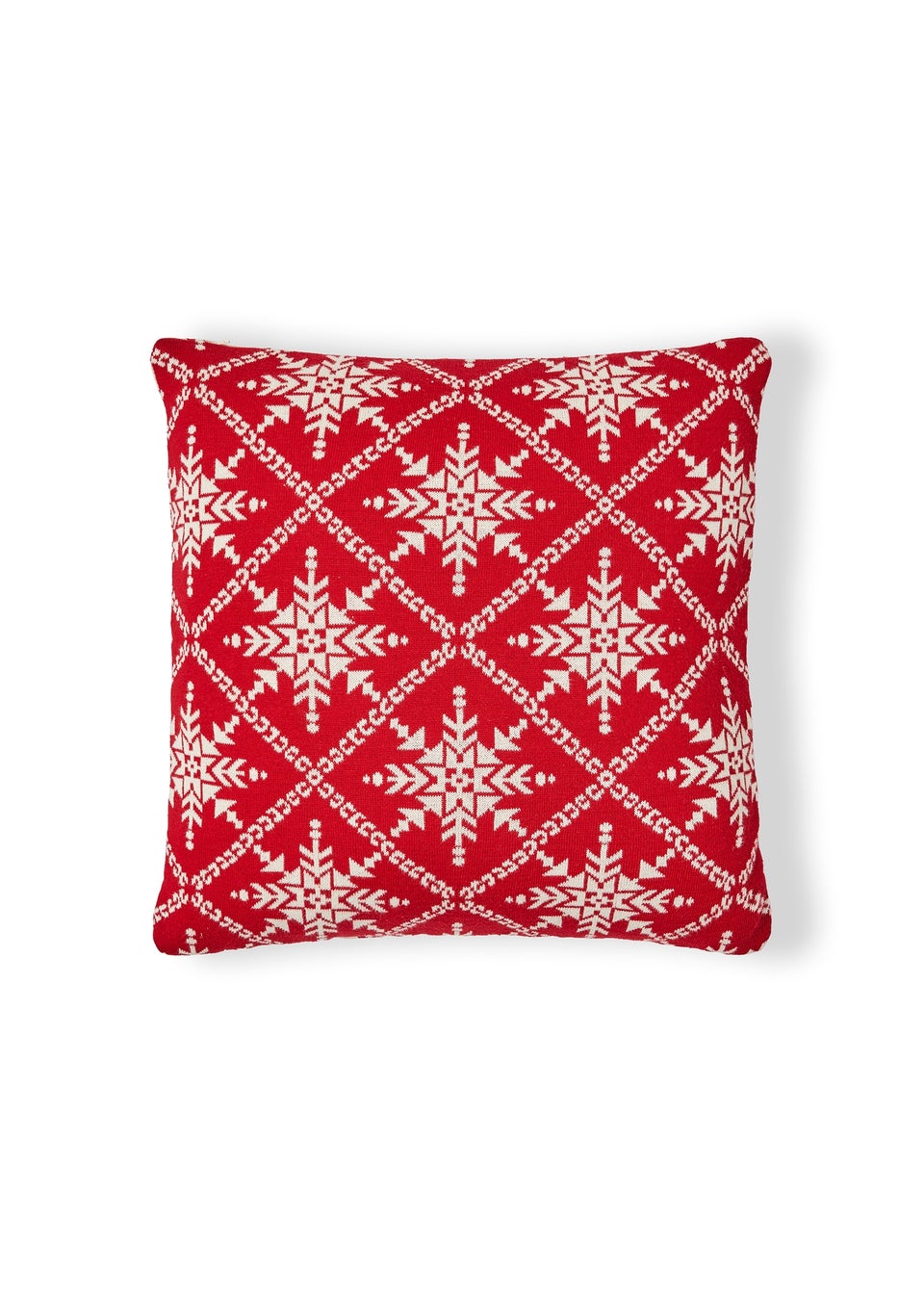 BHS Red Christmas Design Cushion