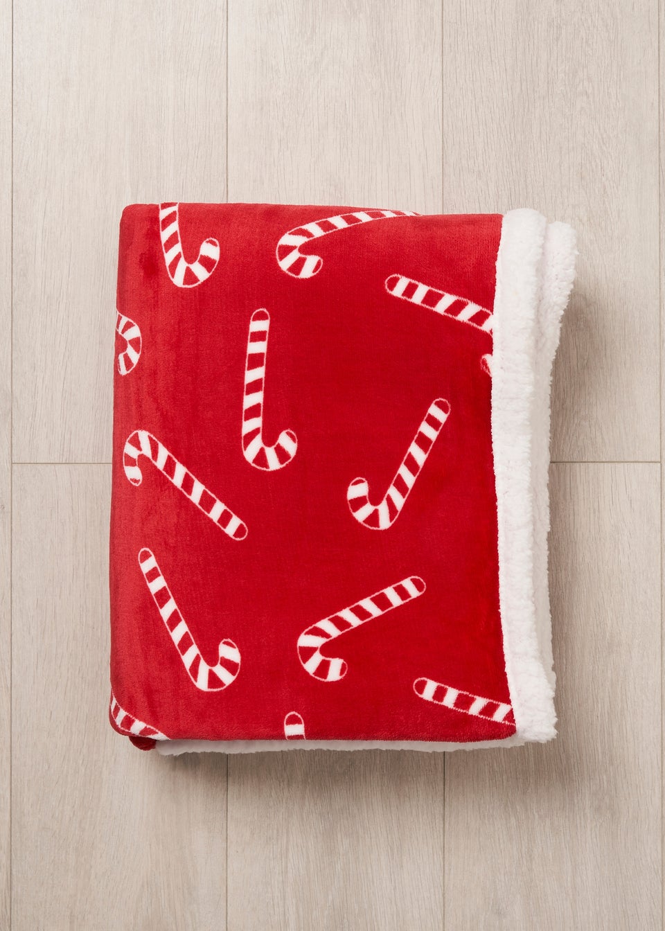 BHS Red Candy Cane Throw